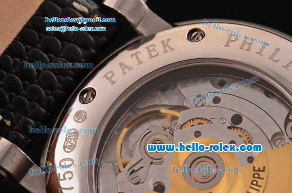 Patek Philippe Calatrava Swiss ETA 2836 Automatic Steel Case with White Dial and Diamond/Roman Numeral Markers - Click Image to Close